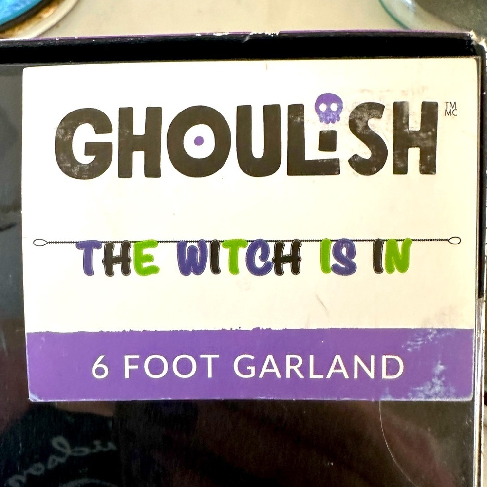 “The which is in” stuffed garland just in time for Halloween!!! NWT